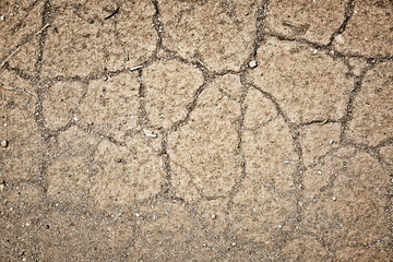 Dry soil outdoors, top view