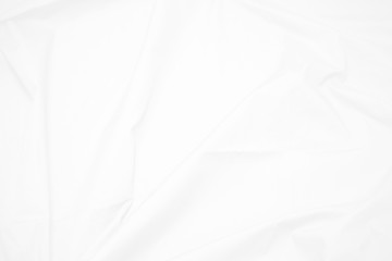 White  fabric cloth background abstract with soft waves , flowing draped cloth in rippled elegant...