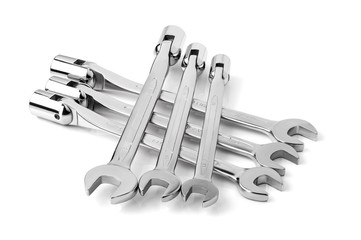 .Professional tool for car repair and maintenance isolated on a white background.