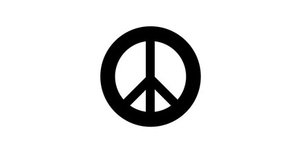 simple peace icon Illustration isolated on white background