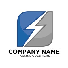 electric logo design and icon vector