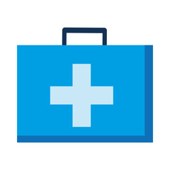 Obraz premium Medical kit with cross vector design