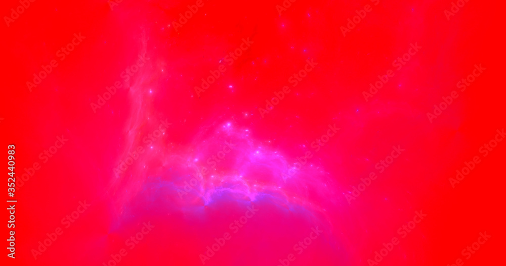 Wall mural 3d rendering abstract red fractal light background