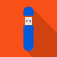 Fototapeta premium Vector illustration of usb and memory icon. Web element of usb and device vector icon for stock.