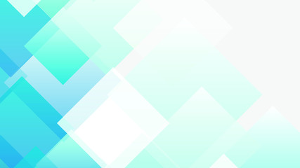 Ombre blue mosaic patterned background vector