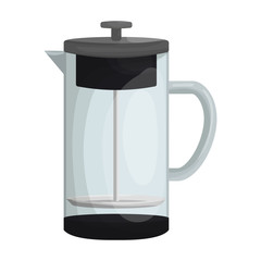 Kettle vector icon.Cartoon vector icon isolated on white background kettle.