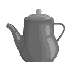 Teapot vector icon.Cartoon vector icon isolated on white background teapot.