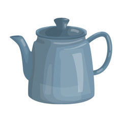 Kettle vector icon.Cartoon vector icon isolated on white background kettle.