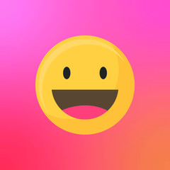 Smiley face emoticon symbol vector