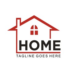 Home or real estate logo design template