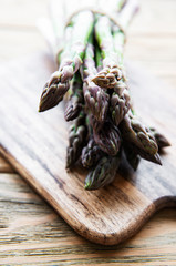 Fresh green asparagus