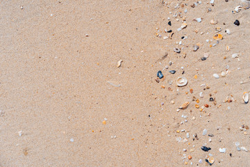 Copy space of sand beach texture abstract background.
