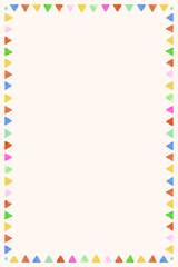 Blank colorful watercolor frame vector