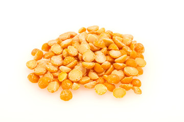 Raw dry peas for cooking
