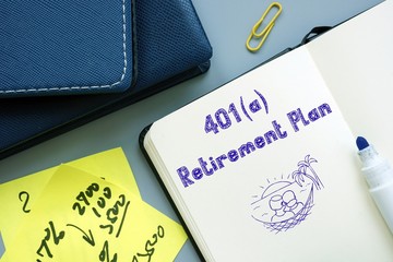 Financial concept meaning 401(a) Retirement Plan with inscription on the piece of paper.