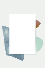 Colorful abstract design element frame vector