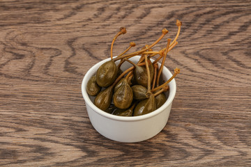 Caper berries in the bowl