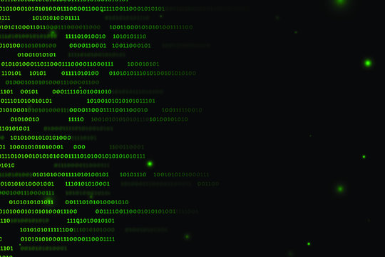 Stream of binary code design vector