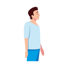 Fototapeta premium Man feeling sick vector design