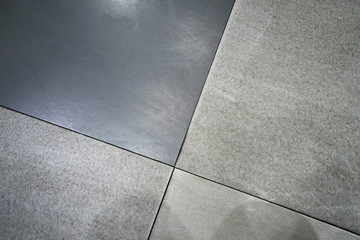 Grey and blue floor tiles texture and surface