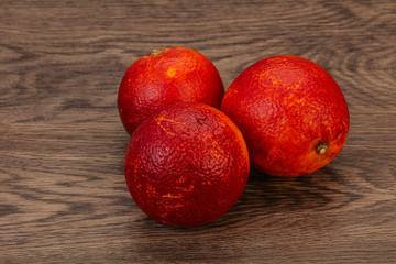 Red sweet orange over background