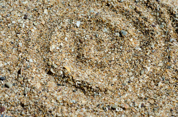close up of sand