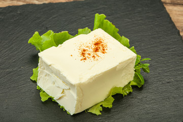 Greek traditional soft feta cheese