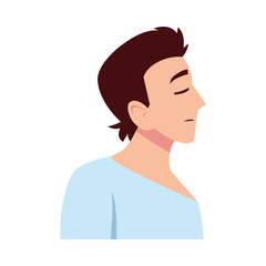 Man feeling sick vector design