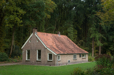 Fototapeta na wymiar Historic colony house. Koloniewoning. Maatschappij van Weldadigheid Frederiksoord Drenthe Netherlands
