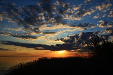 Sunset.