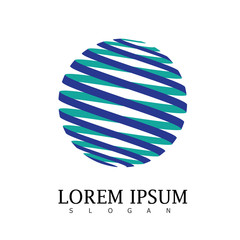 Globe Logo Vector Icon Abstract