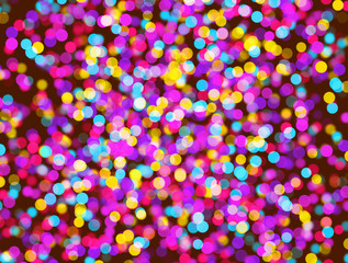 festive background of multicolored flashing lights