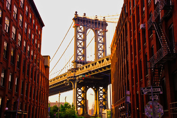 Obraz premium Most na Manhattanie