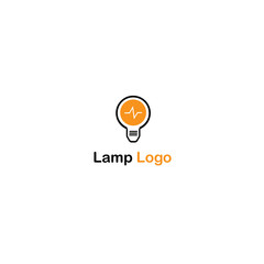 Lamp Logo Idea Bright Vector Solution