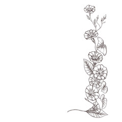 Wild flower wedding decor 300 dpi digital art