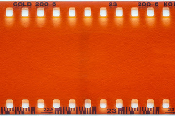 Camera film on a white background.