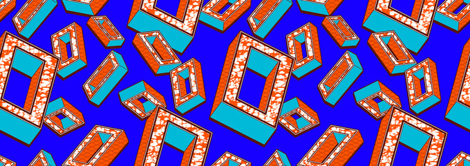 african seamless pattern, picture art and abstract background, vector illustration file.