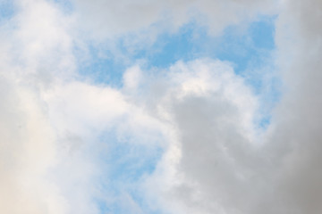 Fototapeta premium Gray white blue cloud sky heaven background
