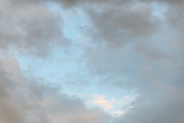 Gray white blue cloud sky heaven background