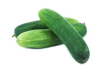 cucumber slice, isolated on a white background