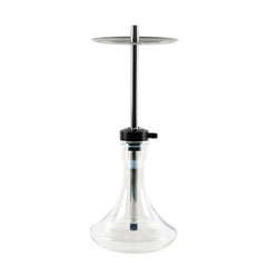 Hookah with a glass flask. Isolated on a white background.