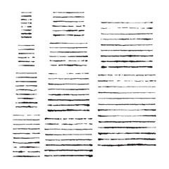 Vector set of eighty three hand created ink puddled art brushes. Easy to use. There are all of them on brushes panel. Clipping paths included.