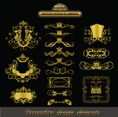 Best Vintage Design EPS cliparts collection 21