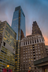 Comcast Center building in Philadelphia. As of 2012 the 297m tall skyscraper is the tallest...