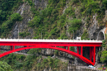 Shakadang bridge,Taroko Gorge National Park near Hualien, Taiwan, China, Asia