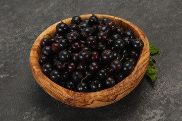 Fresh ripe sweet black currant