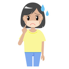 マスク日焼けの女性 7