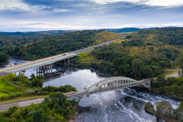 bridges over the Tiete River, highways in Itu, São Paulo, Brazil