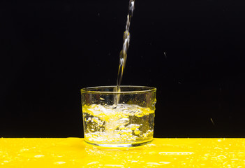 fill a glass of water