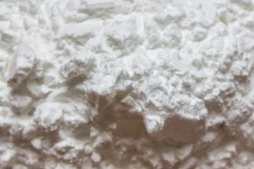 Fototapeta na wymiar Closeup of cooking white powder starch carbohydrate cooking thickener.